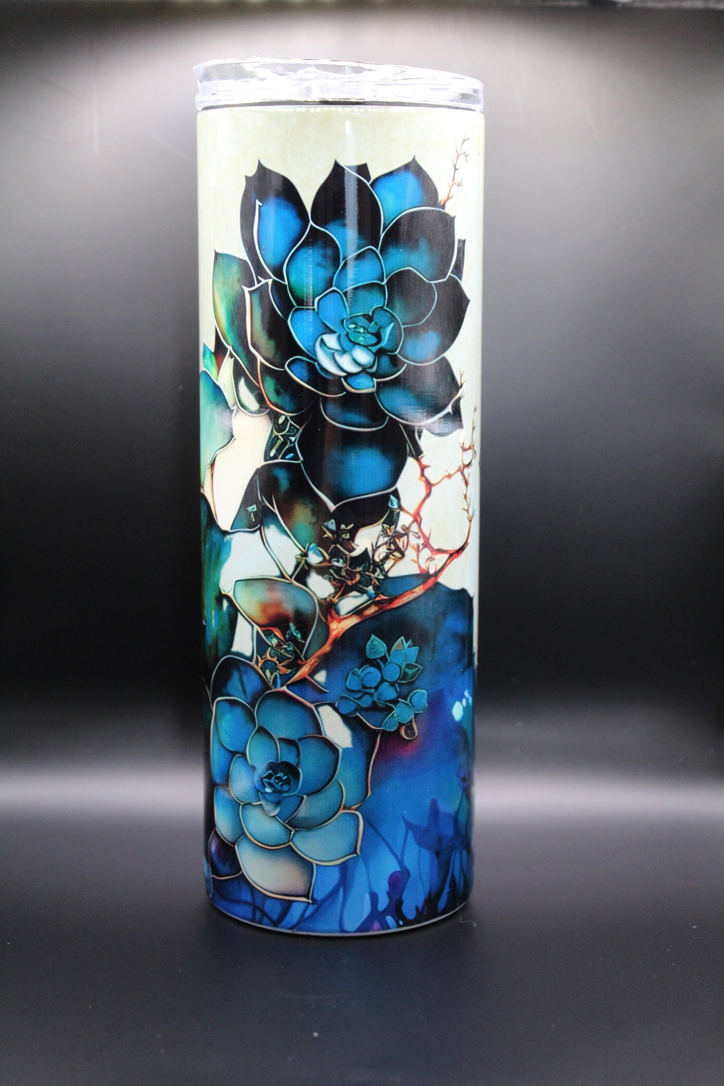 20 oz - Blue Floral