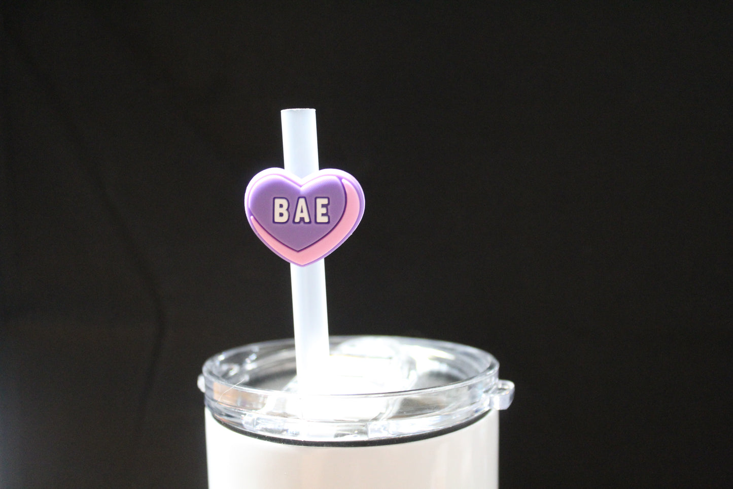 "Bae" Straw Charm