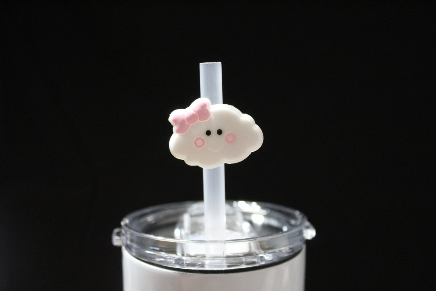 Happy Cloud Straw Charm