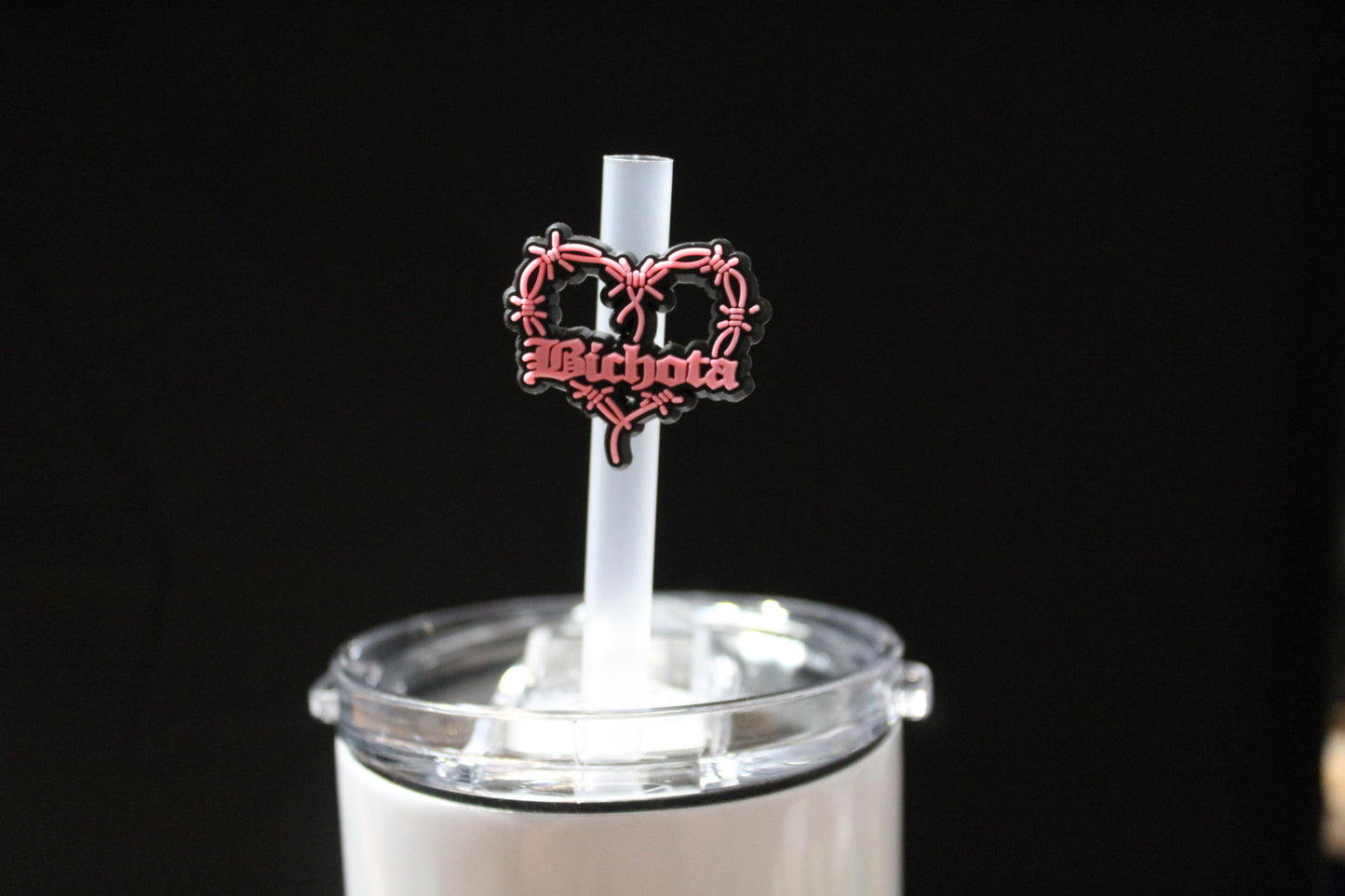 Wired Heart - Straw Charm