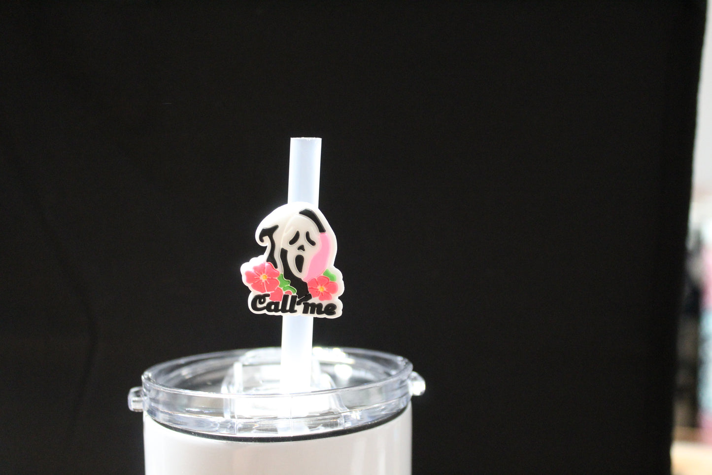 "Call Me" Straw Charm