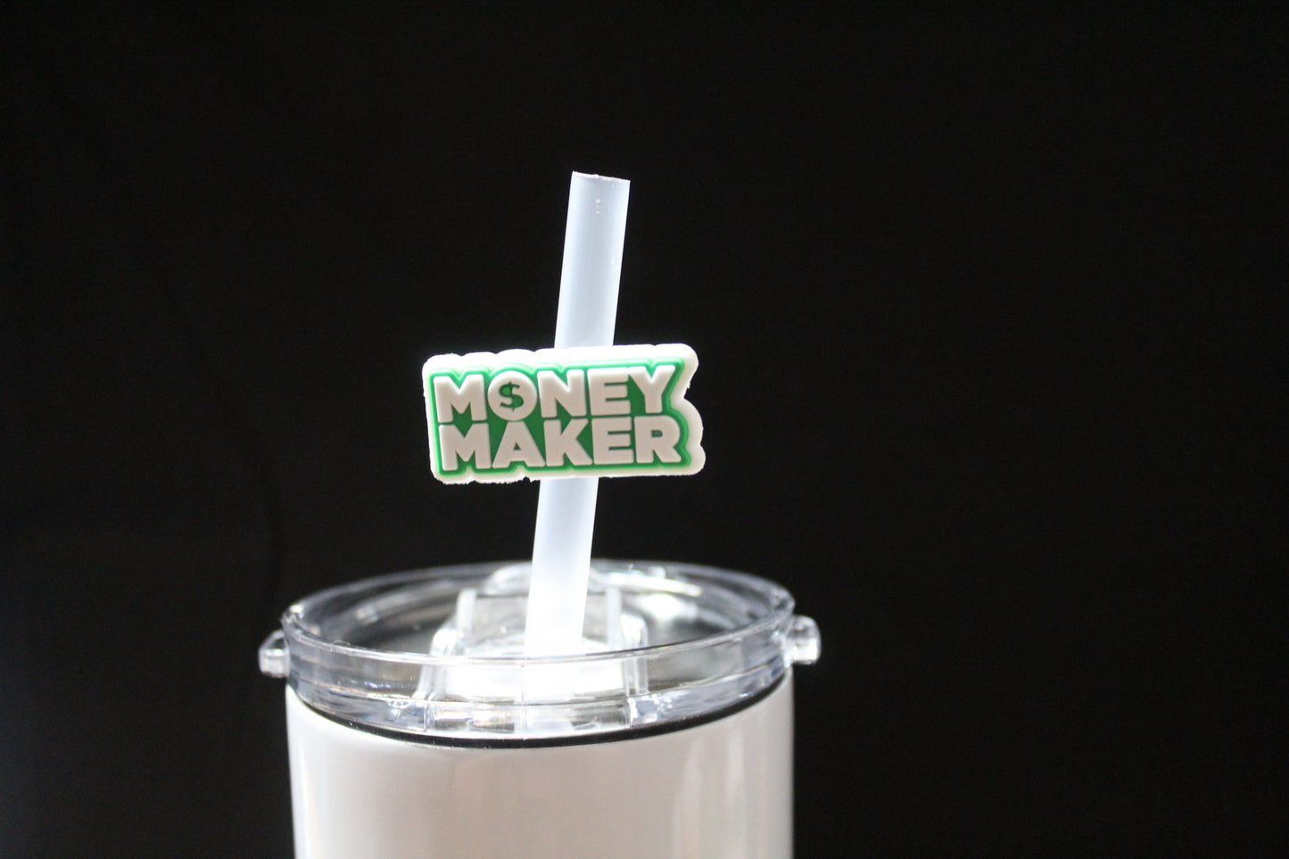 "Money Maker" Straw Charm