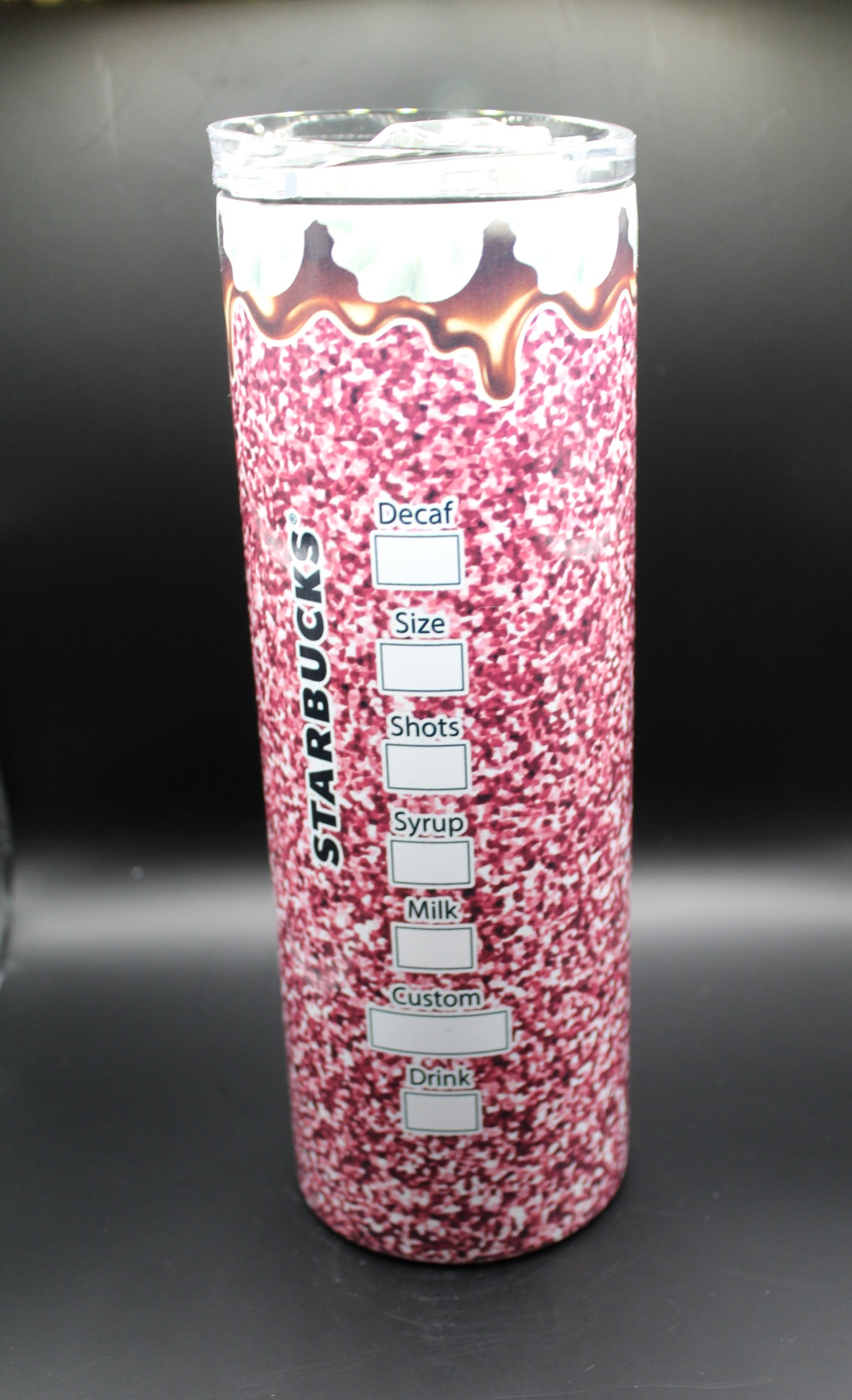 20 oz Starbucks Pink Glitter Tumbler