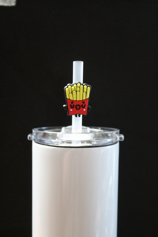 French Fry Straw Charm