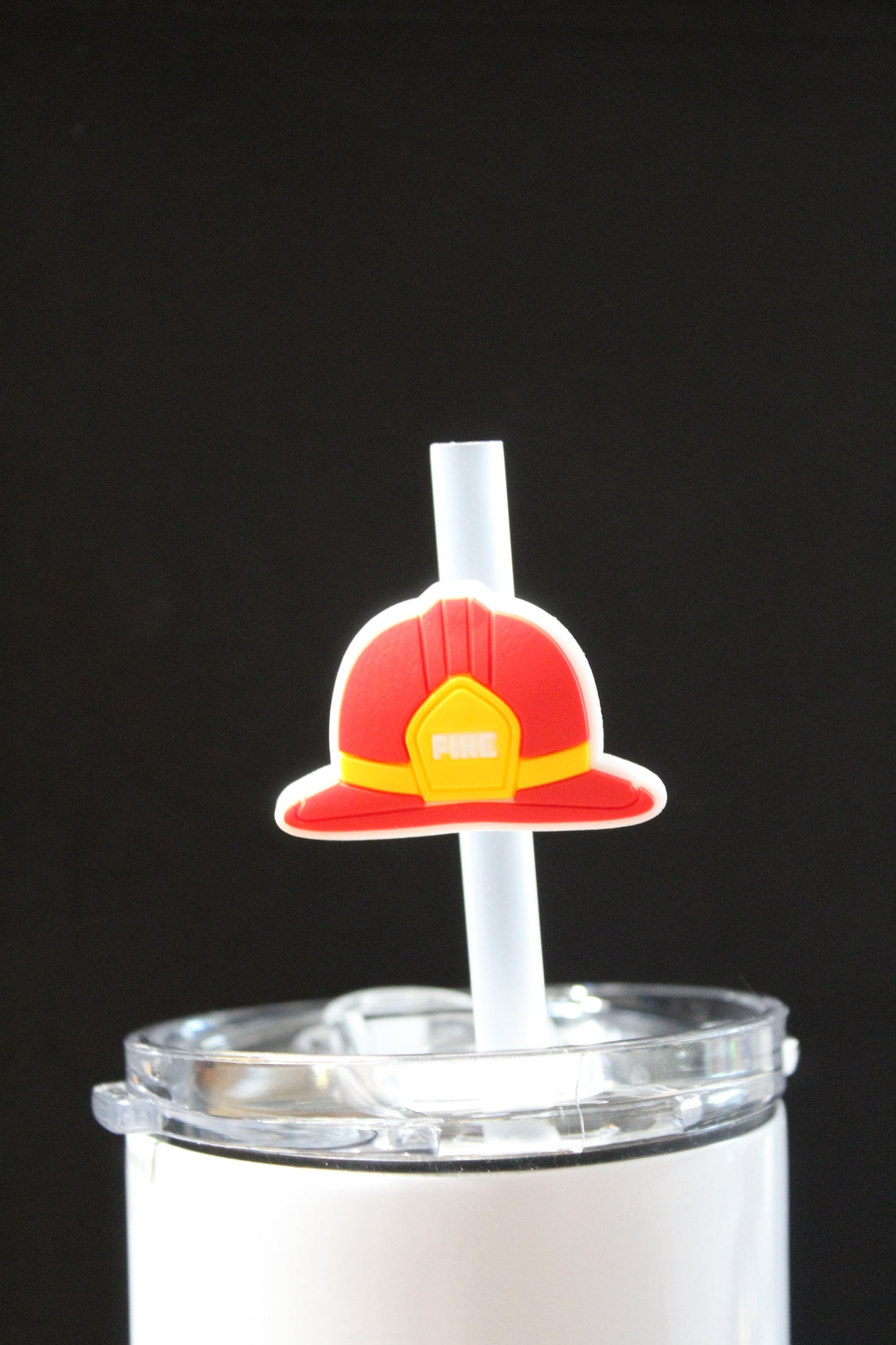 Fire Fighter Hat Straw Charm