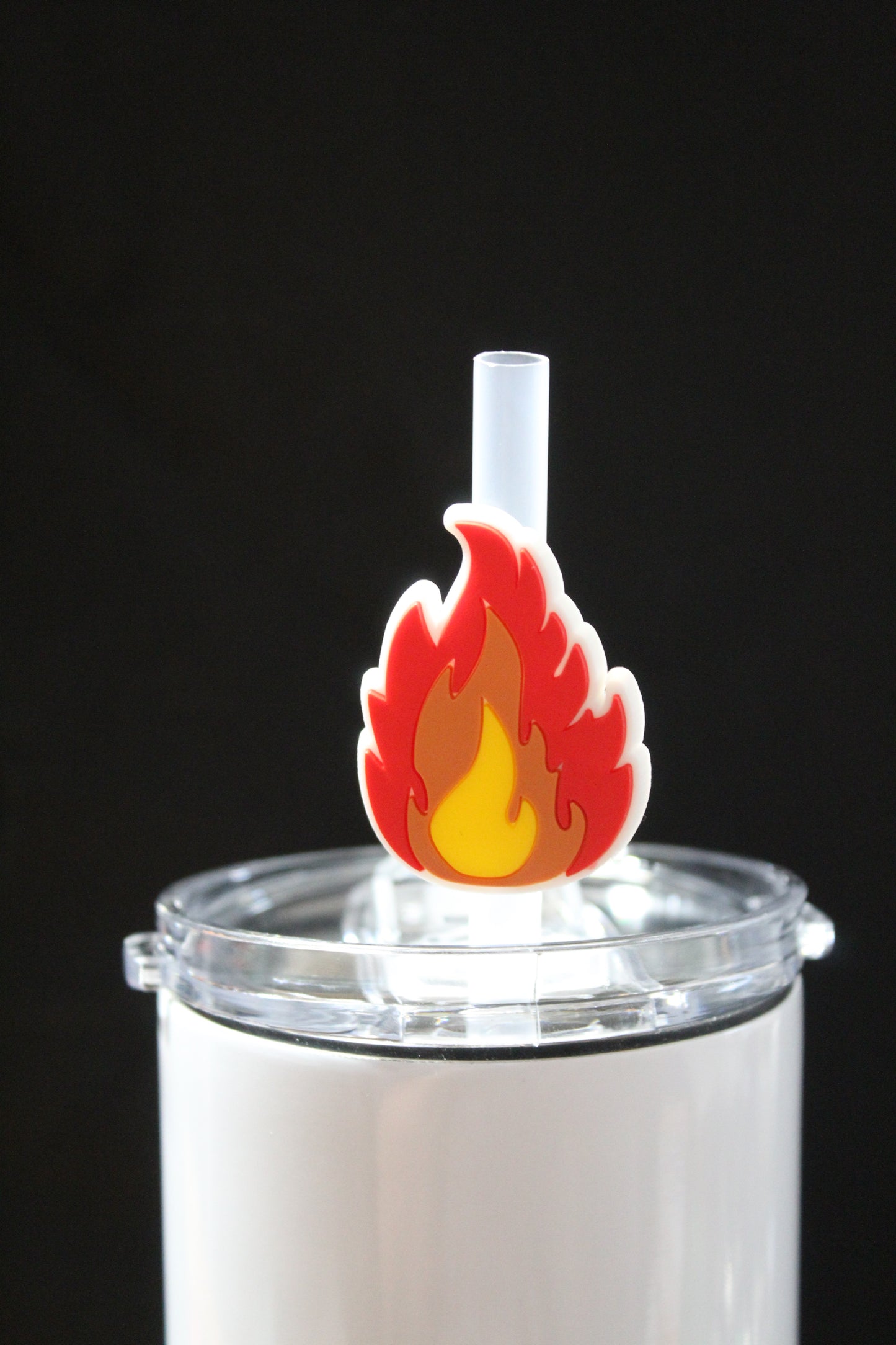Flaming Fire Straw Charm