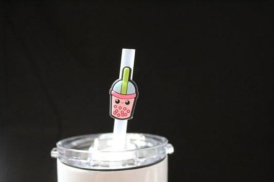 Pink Boba Straw Charm