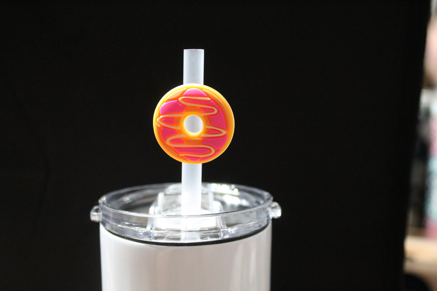 Donut Straw Charm