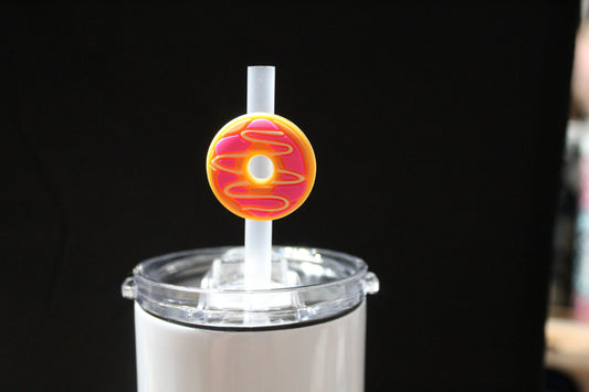 Donut Straw Charm