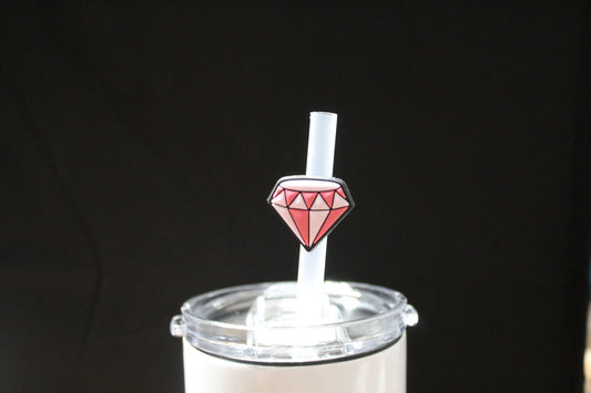 Pink Diamond Straw Charm