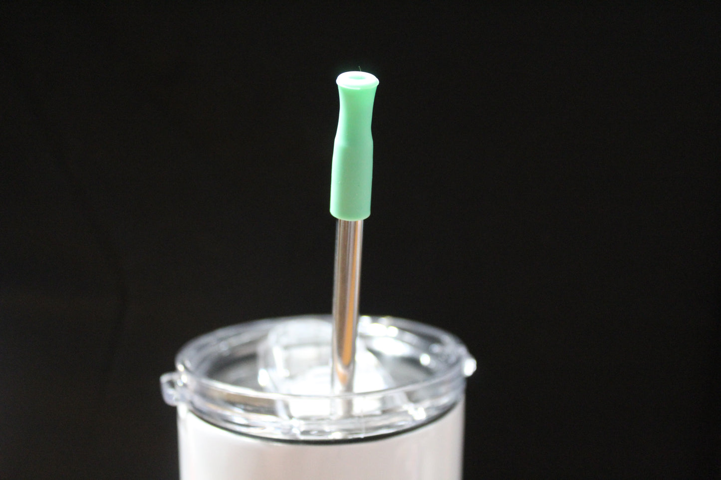Mint Green - Silicone Straw Top Covers