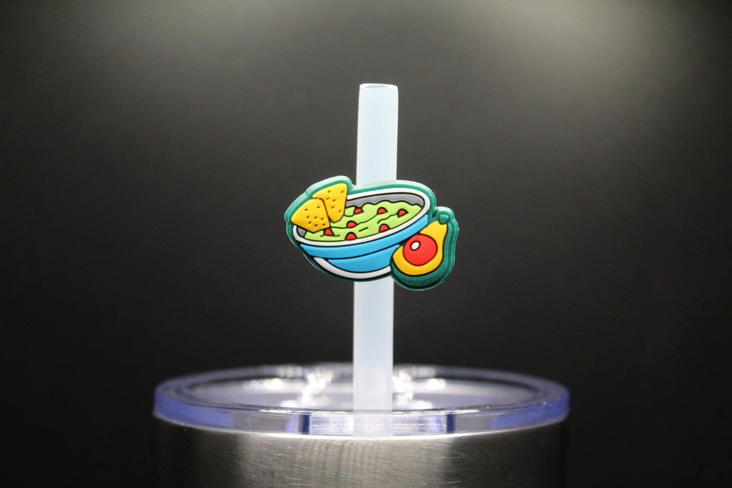 Guacamole Bowl Straw Charm