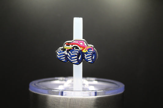 Monster Truck Straw Charm