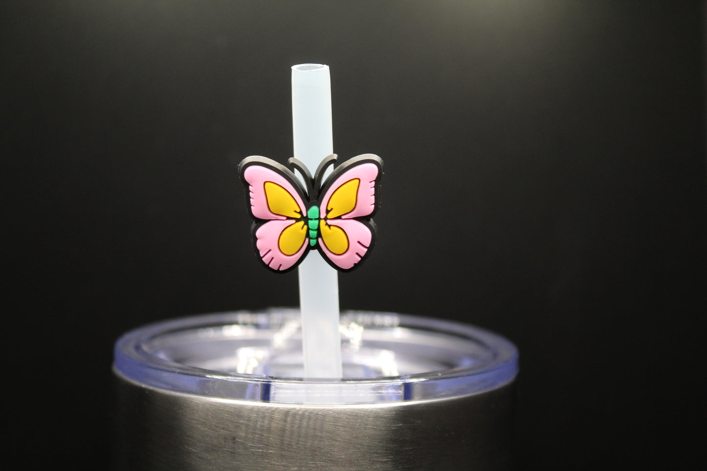 Butterfly Straw Charm