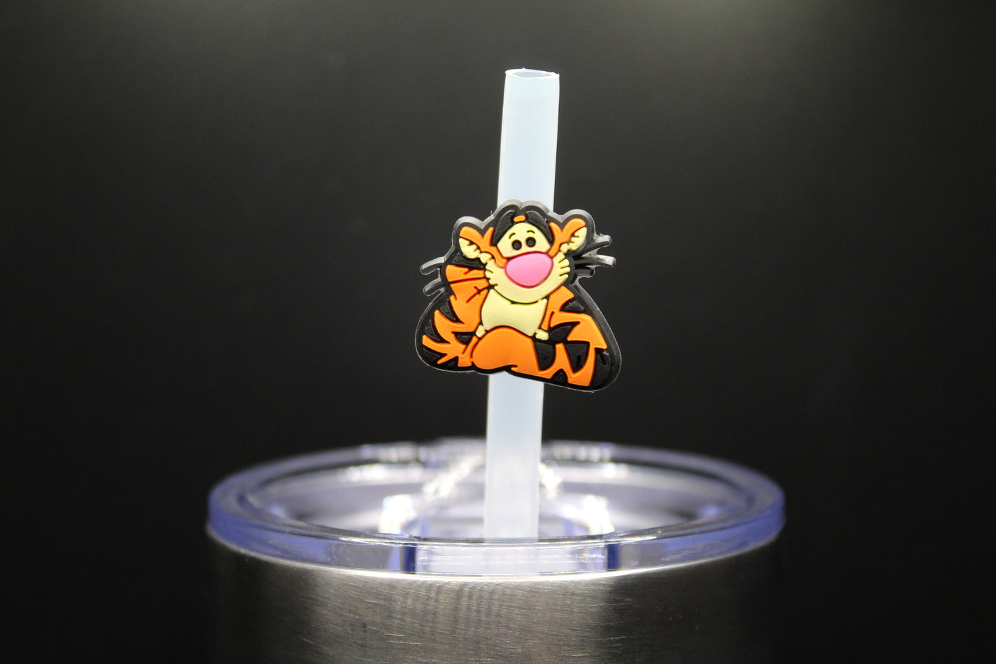 Bouncy Tiger Straw Charm