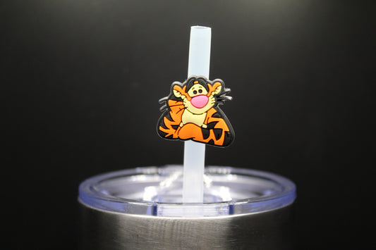 Bouncy Tiger Straw Charm