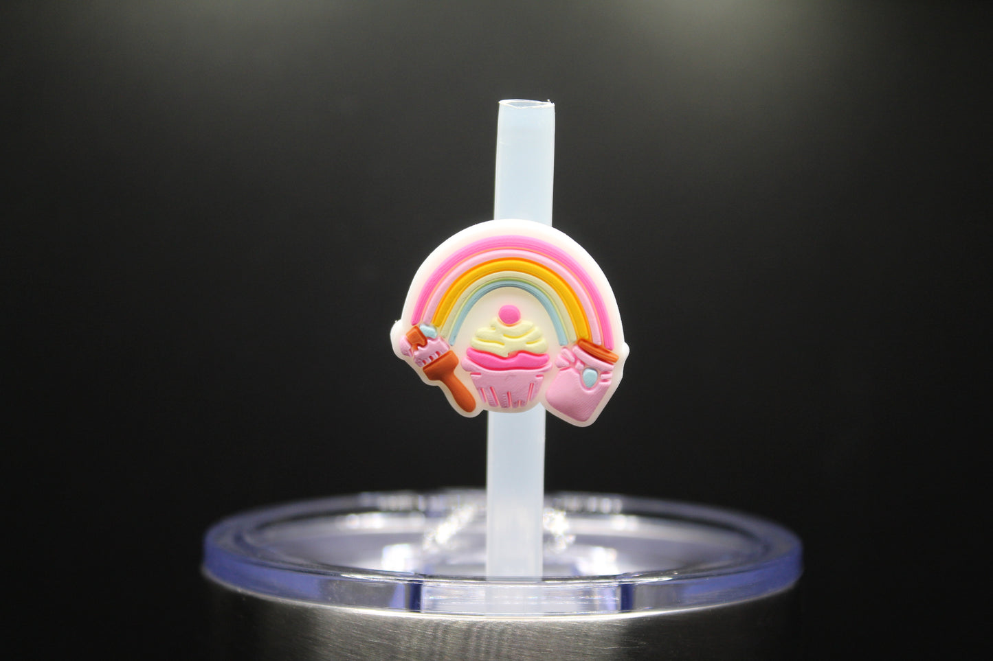 Rainbow Straw Charm