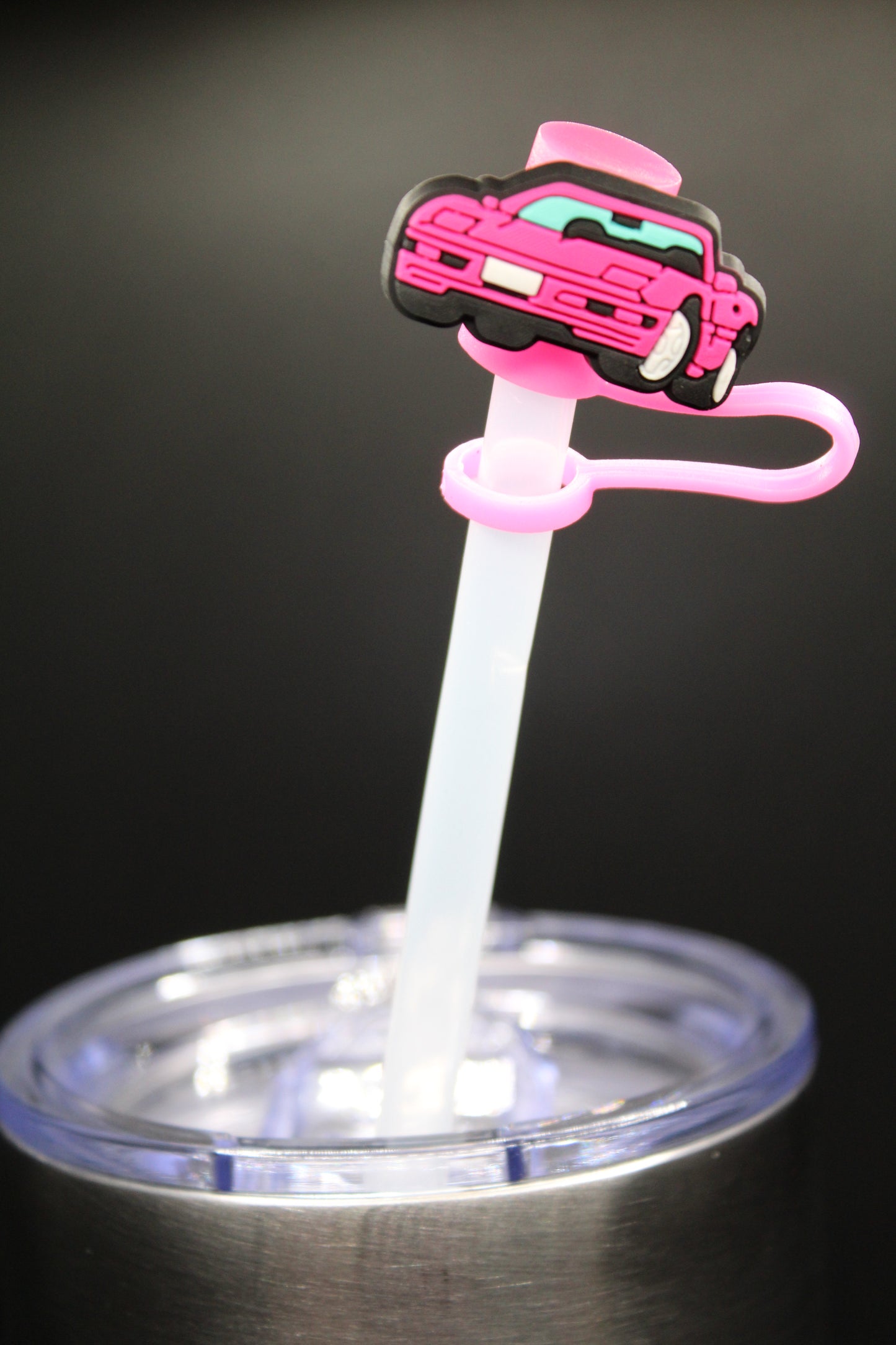 Pink Car Straw Cap