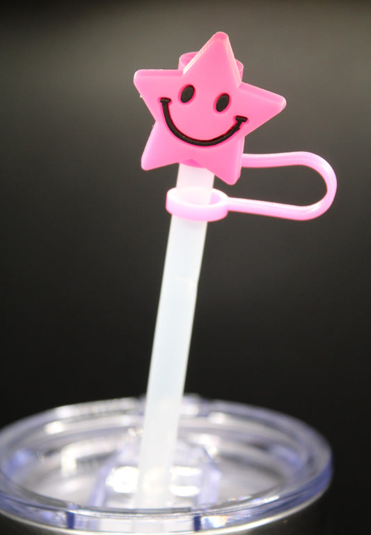 Pink Straw Cap